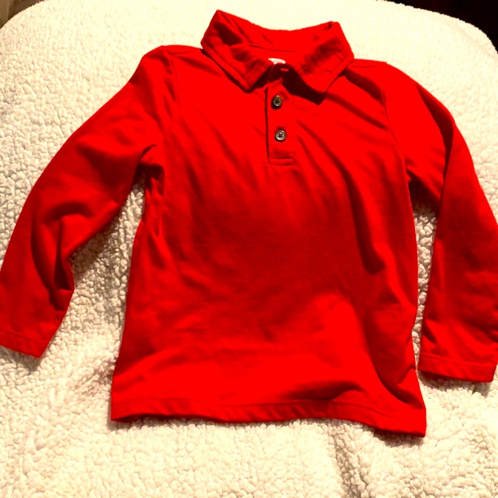 OLD NAVY Boys 3T Long sleeve Polo style shirt. Excellent condition!